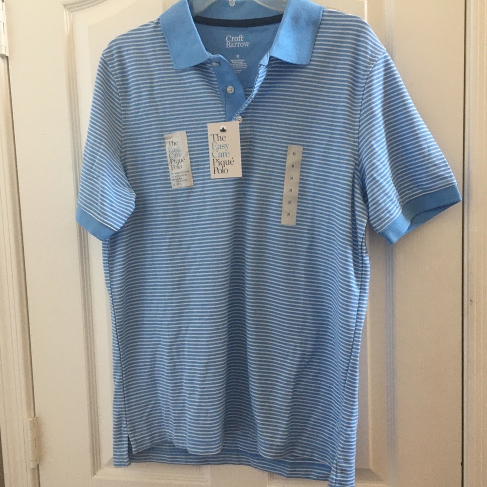 FINAL MARKDOWN MEN’S Croft and barrow polo shirt medium NWT